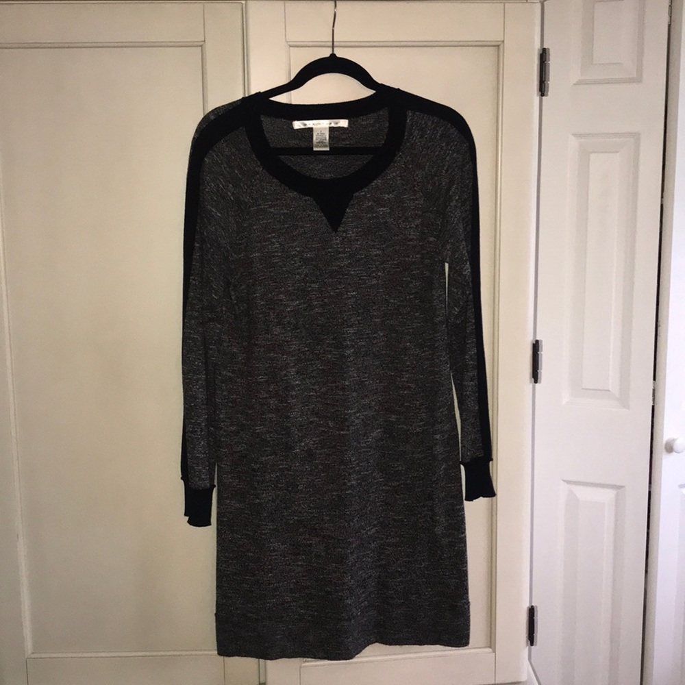 Grey/Black max studio sweater dress